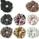thumbnail image 2 of 8 piezas de lazos para el cabello de satén de seda, scrunchies de pelo suaves de gran tamaño para mujeres y niñas Círculo del intestino grueso en Europa y América, 2 of 5