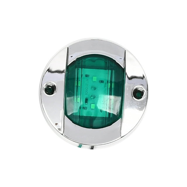 TIELUTT Boat Courtesy Lights 5 Color 2.95'' Round Marine Interior Transom Stern Navigation Lights for Pontoon Boat Kayak Yacht