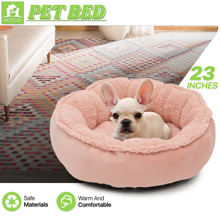 Magshion Dog Beds Calming Donut Cuddler, Puppy Dog Beds for