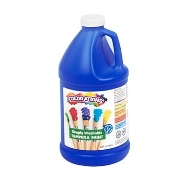 Colorations Paraben-Free Simply Washable Tempera Paint, Blue- 1/2 Gallon