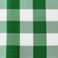 thumbnail image 2 of Ultimate Textile (5 Pack) 108-Inch Round Polyester Gingham Checkered Tablecloth - for Picnic, Outdoor or Indoor Party use, Moss and White, 2 of 3
