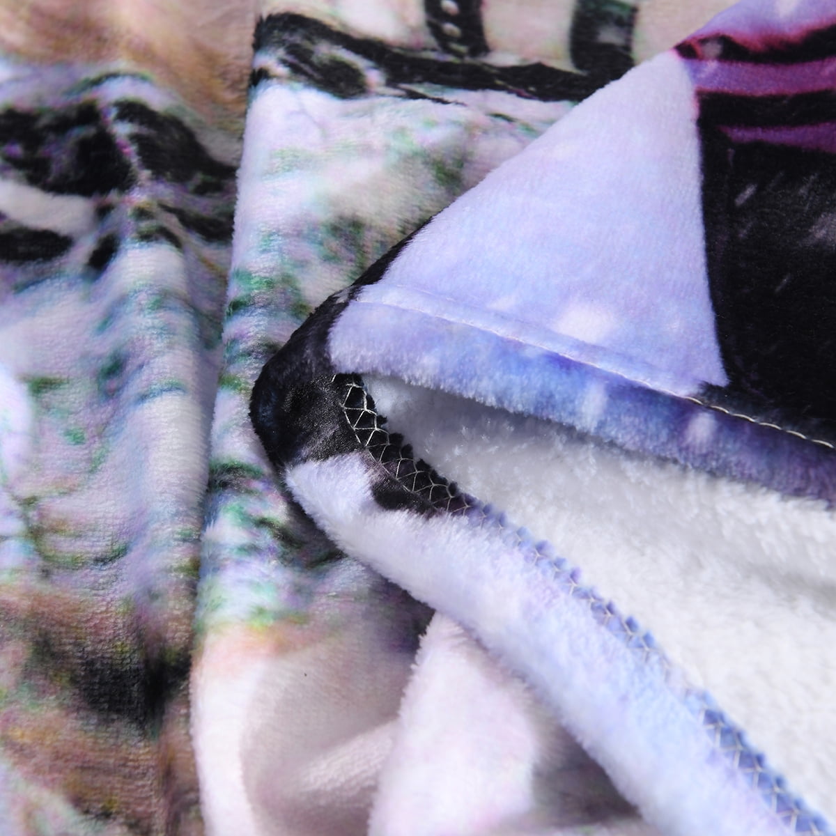 Christmas Holiday Printed Fleece Throw Blanket, Super Soft Blanket For Sofa Bed