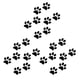thumbnail image 1 of 24Pcs Cat Footprint Vehicle Stickers Black PVC Designed For Pet Lovers With Adhesion, 1 of 3
