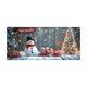thumbnail image 2 of Gran pancarta navideña para puerta de garaje | Decoración para fiestas navideñas | Decoración para exteriores | Decoración de pared para interiores | Tela de poliéster con ojales | 3,96 x 1,80 m, 2 of 6