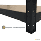 thumbnail image 5 of Estante Anaquel Organizador 4 Niveles Stock & Lock Color Negro  Mueble Organizador Estante Multiusos, 5 of 8