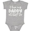 thumbnail image 3 of Inktastic I Love My Daddy with Hearts Boys or Girls Baby Bodysuit, 3 of 5