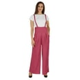 thumbnail image 5 of Bimba Stylish Solid Dungaree For Womens Adjustable Strap Loose Rayon Romper Pants, 5 of 6