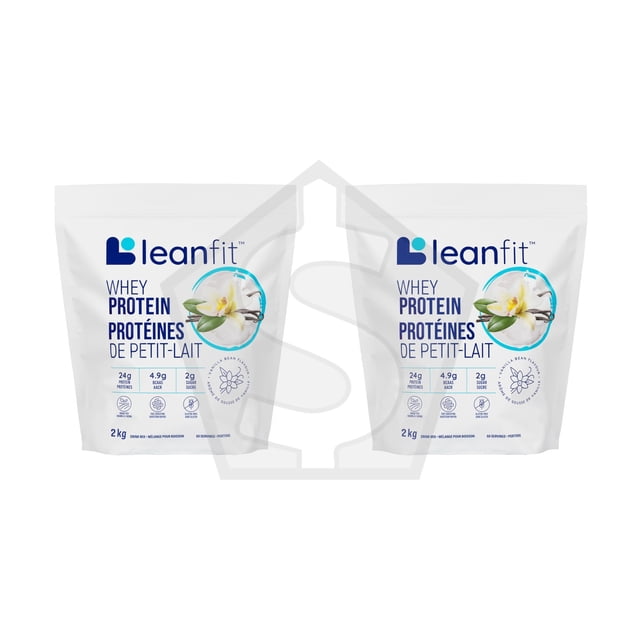 Leanfit Protéine de Lactosérum Saveur Vanille - Lot de 2