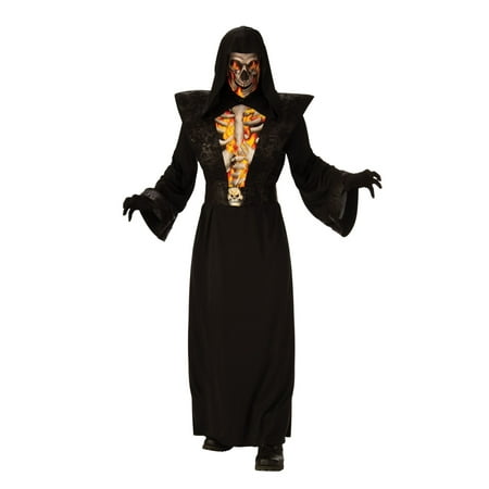Halloween Fiery Skeleton Adult Costume