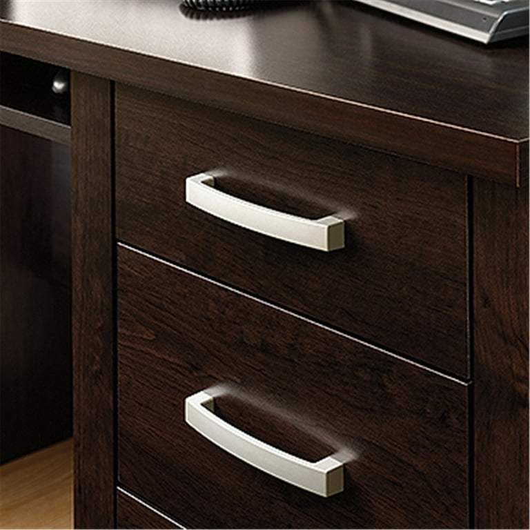 Sauder 408291 Office Port Credenza Dark Alder Finish