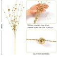 thumbnail image 2 of 10 Pack Artificial Glitter Berry Stem Ornaments, 20 Inches Fake Christmas Picks Decorative Glitter Sticks for Christmas Tree DIY Wreath Crafts Gift Fireplace Holiday Home Decor (Silver), 2 of 7