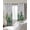 White, variant on Summer Botanical Blackout Curtains for Bedroom/Living Room, Thermal Insulated Kitchen Curtains, Tropical Cactus Succulents Gray Plaid Grommet Darkening Window Treatment Drapes 42"x63"x2
