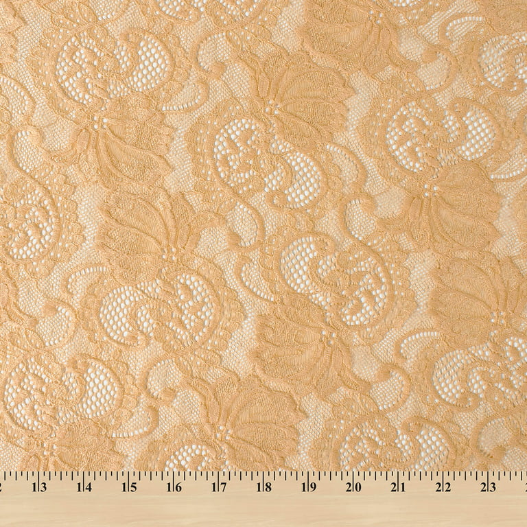  Stretch Lace Fabric Embroidered Poly Spandex French
