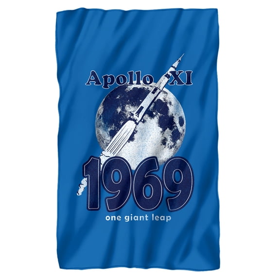NASA One Giant Leap Fleece Blanket 36' x 58',One Giant Leap