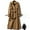 Khaki, variant on DondPO Trench Coat Women Trench Windbreaker Outerwear Fit Coat Women Solid Long Overcoat Slim Jacket Women's Coat Womens Coats Fall Coats for Women Beige L