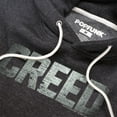 thumbnail image 2 of Creed Logo Unisex Adult Slim Fit Pull-Over Heather Hoodie, Charcoal, 2X-Large, 2 of 5