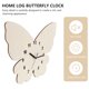 thumbnail image 4 of Inicio Basswood Butterflies Forma Reloj de pared Reloj silencioso Cuelga de la pared Decoración, 4 of 7
