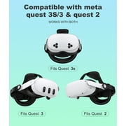 ESYWEN Head Strap for Oculus Meta Quest 2/3/3S with Horizontal Knob Adjustment,VR Headset Accessories