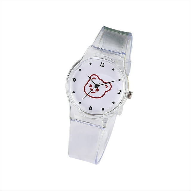 Nouvelle Mode Bracelet Transparent Cadeau pour Enfants Décoration d'Été Montre Quartz