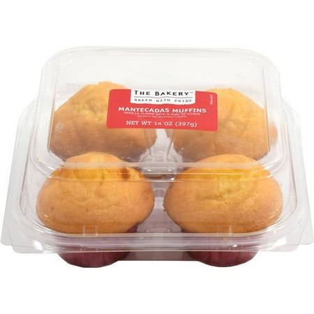 The Bakery at Walmart Mantecadas Muffins, 3.5 oz, 4 ct