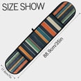thumbnail image 3 of Yayeee Double Oven Mitt Kitchen Heat Resistant Baking 35" x7" Quilted Glove, Navy Blue Stripes, 3 of 6