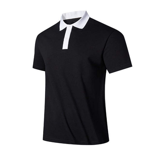Ohufall Chemises de Golf pour Hommes Col Rabattu Manches Courtes Évacuant l'Humidité Performance Quotidienne Décontractée Élégante Chemises à Col pour Hommes