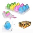 thumbnail image 4 of 12 huevos de dinosaurio que se inflan y eclosionan con agua, juguete para niños, huevos de dinosaurio mágicos que crecen y eclosionan, 4 of 7