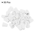 thumbnail image 3 of Unique Bargains Bell End Stopper, Cord Rope Lock for Drawstring Bag, White 50 Pack, 3 of 5