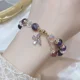 thumbnail image 5 of Pulsera de amatista Natural para mujer, cuentas colgantes de amor de circonia, pulseras de hilo Vintage, regalo de joyería para Festival de hermanas y estudiantes, 5 of 5