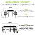 thumbnail image 4 of Leadingstar Housses de Protection Extérieures Antipoussière avec Corde Coupe-Vent, Boucle Ajustable pour Meubles, Table, Chaises, 4 of 8
