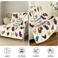 thumbnail image 5 of Chicken Blanket Rooster Flannel Throw Blanket 60"x50" Mother''s Day Blanket for Adult and Kids Decorative Blankets Funny Soft Cozy Blanket, 5 of 6
