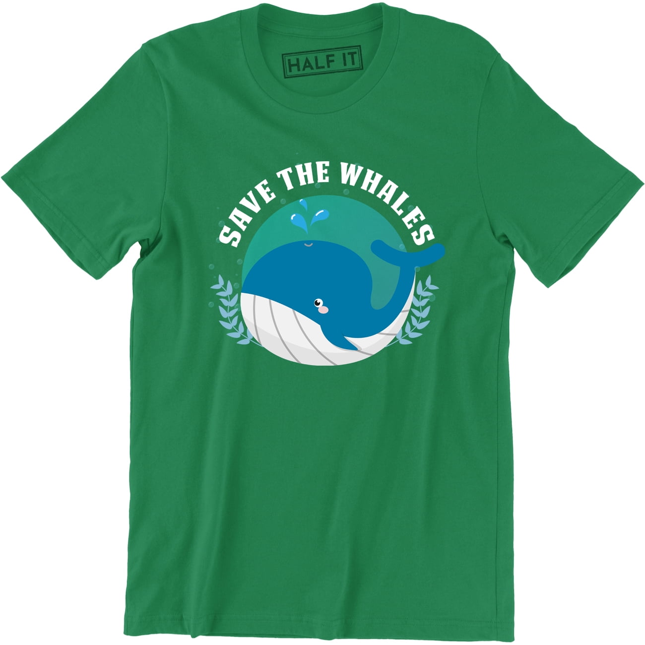 Half It - Save The Whales - Funny World Peace Narwhals Men's Tee Shirt ...