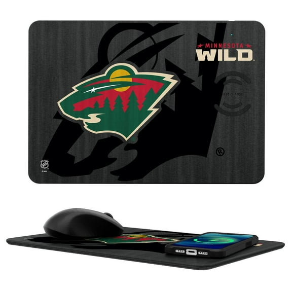 Keyscaper Minnesota Wild 15W Fast Wireless Charger and Mouse Pad