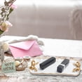 thumbnail image 6 of FacoFaco Vintage Decorative Tray , Resin Jewelry Tray Storage Tray for Jewelry Bracelets Cosmetics, White, 6 of 7