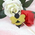 thumbnail image 2 of Tineasur Reusable Bamboo Bee Cake Toppers Multi Color for Wedding Cupcakes 12Pcs, 2 of 6