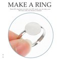 thumbnail image 4 of 100Pcs Blank Rings Adjustable Ring Base Rings Blank Jewelry Findings for DIY Making, 4 of 8