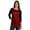 Maroon, variant on Inkmeso Social Distance Queen Quarantine Tshirt For Women Stay Home Top Shirt