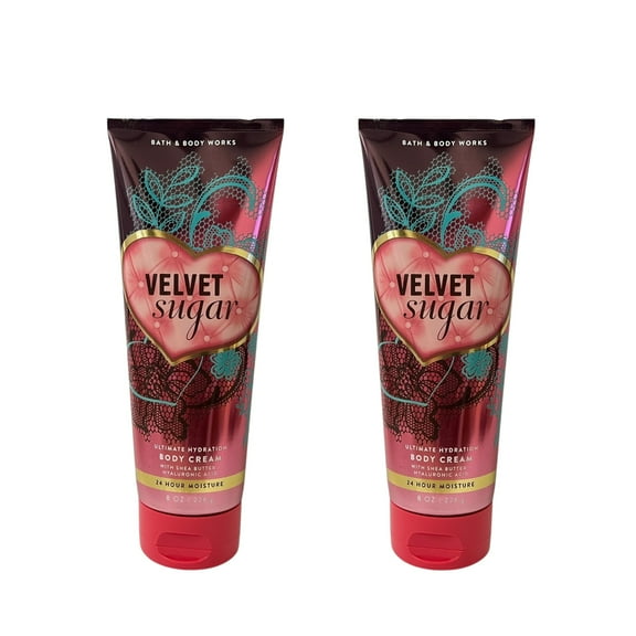 Bath & Body Works Velvet Sugar Body Cream 8 fl oz 2 Pack
