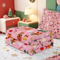 thumbnail image 5 of Manfei Winter Holiday Zipper Twin Comforter Sets with Fitted Sheet and 2 Pillowcases,Elegant Christmas Animals Zipper Bedding Set,Xmas Reversible,4 Pieces, 5 of 7