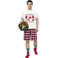 thumbnail image 3 of Just Hanging With My Gnomies Merry Christmas Family Matching Pajama Short Set(9-10Y,Kid), 3 of 7