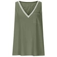 thumbnail image 4 of RMGVDSD Women Sequin Tank Tops 2025 Linen Tank Tops Deep V Neck Shirts Casual Sleeveless Tops Summer Loose Fit Flowy Blouses Trendy Fashion Clothes, 4 of 6