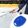 thumbnail image 3 of Funda de llave de coche de silicona TPU azul oscuro Unique Bargains para Ford Courier - Funda de control remoto de 3 botones, 3 of 6