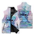 thumbnail image 4 of Chaqueta cortavientos de moda para hombre, divertida chaqueta con estampado 3D de Disney Stitch, chaleco para deportes al aire libre, chaqueta informal sin mangas para hombre para fiestas, 4 of 4