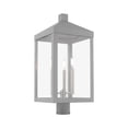 thumbnail image 4 of Livex Lighting - Nyack - 3 Light Outdoor Post Top Lantern in Mid Century Modern, 4 of 7