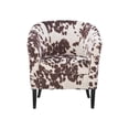 thumbnail image 2 of Linon Noelie Side Accent Club Chair, Brown Cow Print, 2 of 8