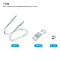 thumbnail image 3 of Uxcell Cross-Connector Vertical Pipe Clip, 4 Pack Fit 1-5/8"(42mm) Crossover Buckle, 3 of 6