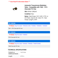 thumbnail image 2 of Automatic Transmission Modulator Valve - Compatible with 1968 - 1974 Chevy P10 Van 1969 1970 1971 1972 1973, 2 of 2