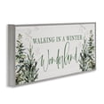 thumbnail image 4 of Stupell Industries Winter Wonderland Trees Typography Painting Gray Framed Art Print Wall Art, 30 x 13, 4 of 10