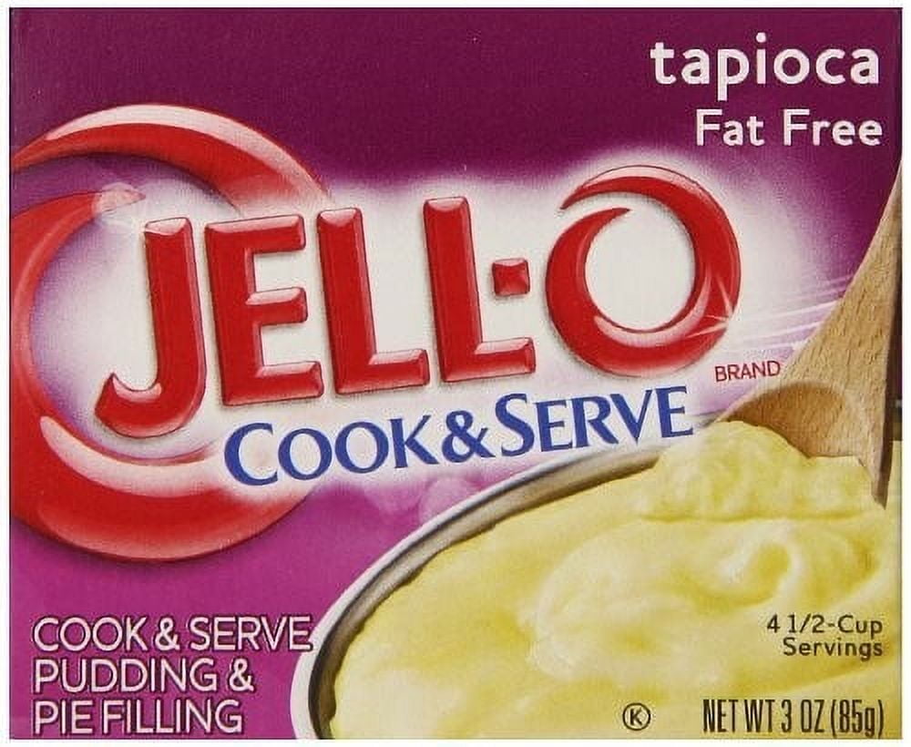 [美品]24LATEO 96ML Jell-O Cook & Serve Tapioca Pudding Pack of 3, Delicious & Quick