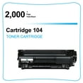 thumbnail image 3 of 104 Black Toner Cartridge Compatible for Canon Cartridge 104 CRG104 CGR-104 FAX-L100 imageCLASS D420 MF4150d MF4270dn MF4350d MF4370dn MF4690 Laser Printer and FAXPHONE L120 L90 (1-Pack), 3 of 9
